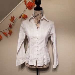 White Handmade Long Sleeve